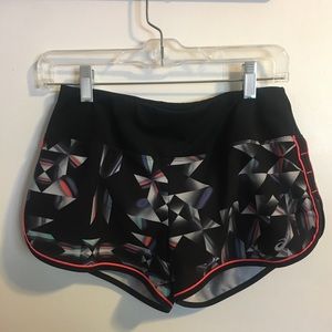 ASICS Black Geometric Print Running Shorts